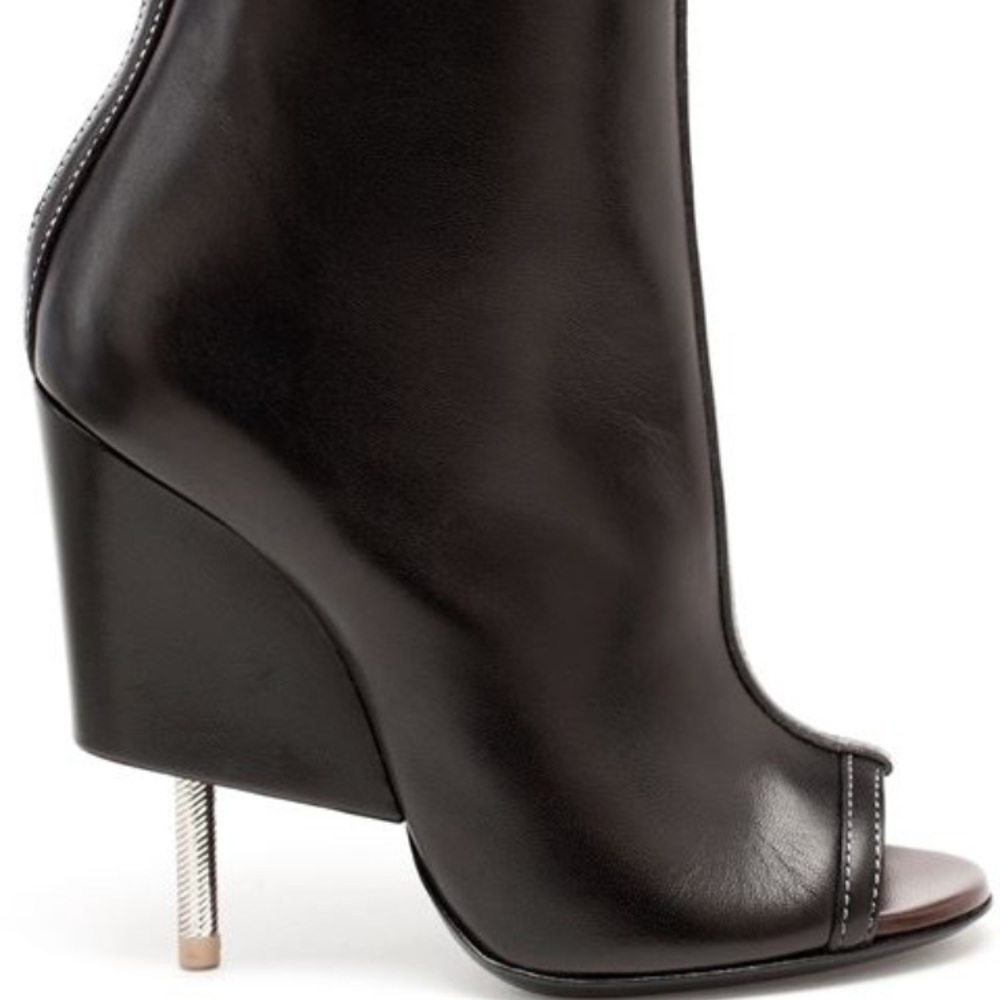 Givenchy peep toe ankle bootie